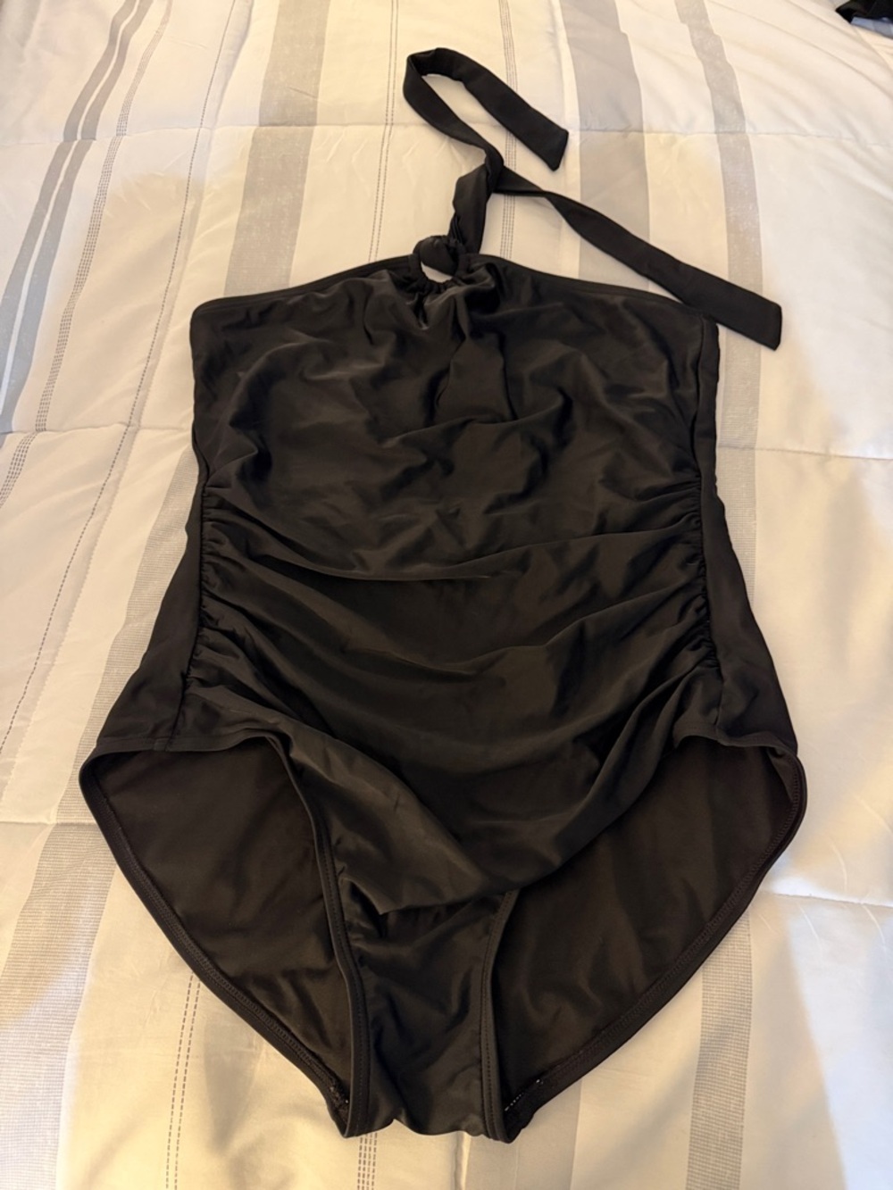Calvin Klein Black Halter One-Piece Swimsuit